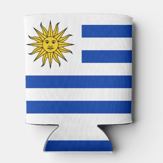 Uruguay vlag Banda Oriental Blikjeskoeler (Achterkant)