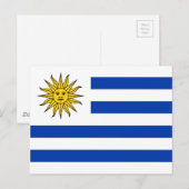 Uruguay vlag Banda Oriental Briefkaart (Voorkant / Achterkant)