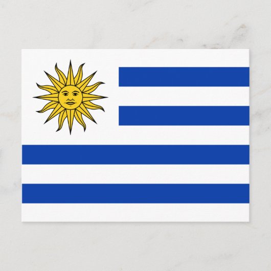 Uruguay vlag Banda Oriental Briefkaart (Voorkant)