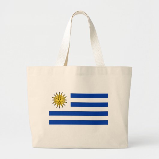 Uruguay-vlag Grote Tote Bag (Voorkant)
