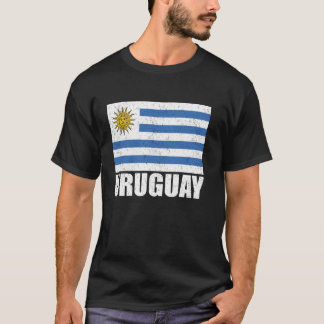 Uruguay Vlag Grunge Souvenir Uruguay T-shirt