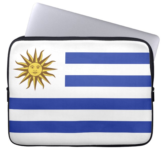 Uruguay-vlag Laptop Sleeve (Voorkant)