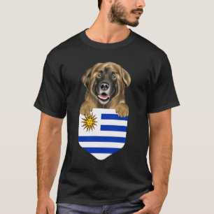 Uruguay vlag Leonberger Dog in zakje T-shirt