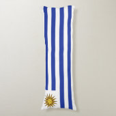 Uruguay-vlag Lichaamskussen (Voorkant Verticaal)