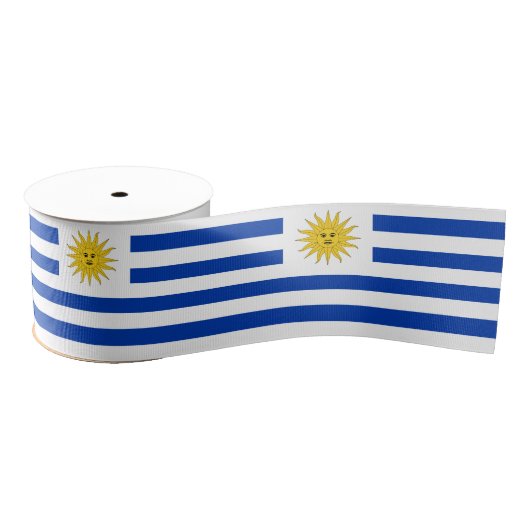 Uruguay Vlag lint, Uruguay patriotten / sport Grosgrain Lint (Spoel)