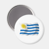 Uruguay Vlag Magneet (Voorkant / Achterkant)