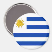 Uruguay-vlag Magneet (Voorkant / Achterkant)