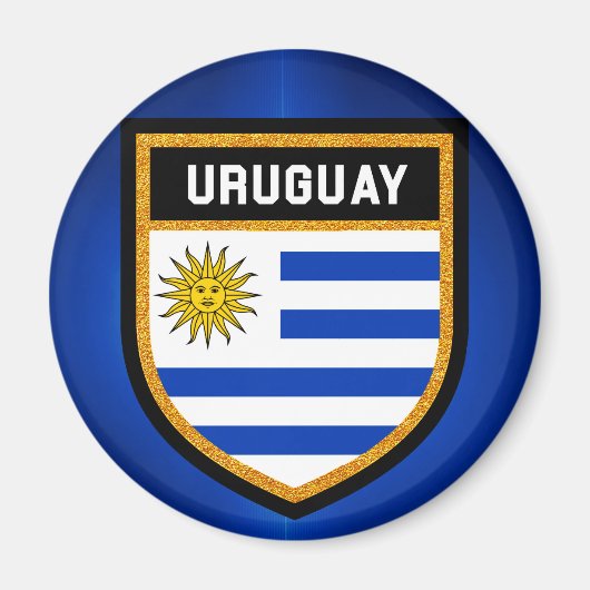Uruguay-vlag Magneet (Voorkant)
