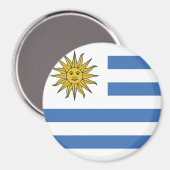 Uruguay-vlag Magneet (Voorkant / Achterkant)