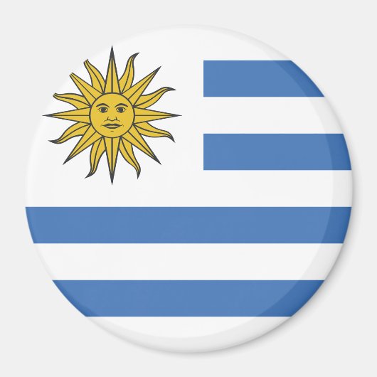 Uruguay-vlag Magneet (Voorkant)