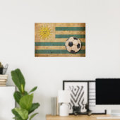 Uruguay-vlag Poster (Thuiskantoor)