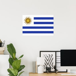 Uruguay-vlag Poster