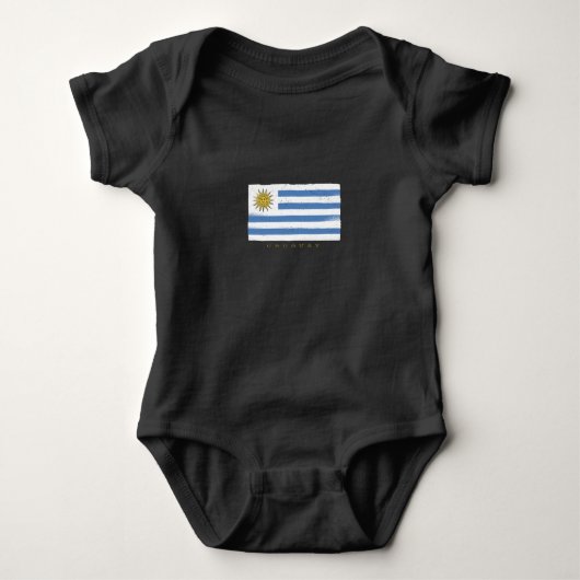 Uruguay Vlag Romper (Voorkant)