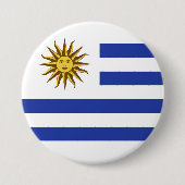 Uruguay-vlag Ronde Button 7,6 Cm (Voorkant)