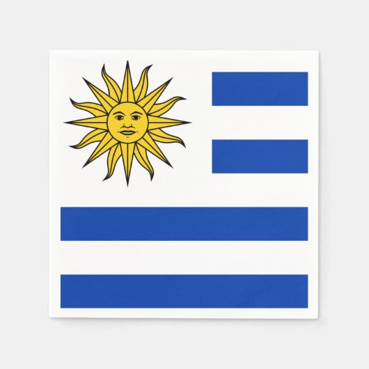 Uruguay-vlag Servet (Voorkant)