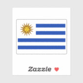 Uruguay-vlag Sticker (Vel)