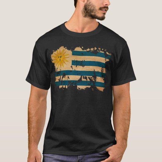 Uruguay-vlag T-shirt (Voorkant)