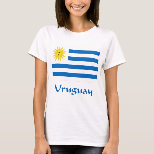 Uruguay-vlag T-shirt (Voorkant)