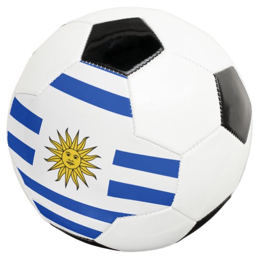 uruguay vlag voetbal (Drie kwart)