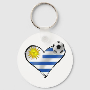 Uruguay vlag voetbal futbol te amo giften sleutelhanger