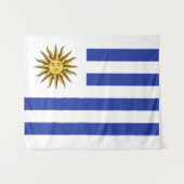 Uruguay-vlag Wandkleed (Voorkant (horizontaal))