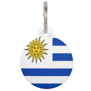 Uruguay vlag-wapenschild huisdierpenning