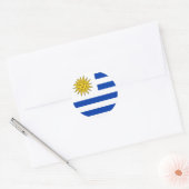 Uruguay-vlaggen Ronde Sticker (Envelop)