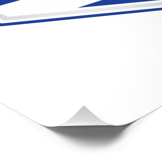 Uruguay-vlaggenschild Perfect Poster (Hoek)