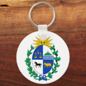 Uruguay Wapenmunt van Sleutelhanger (Voorkant)