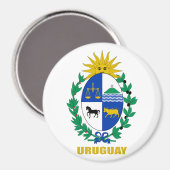 Uruguay wapenstilstand magneet (Voorkant / Achterkant)