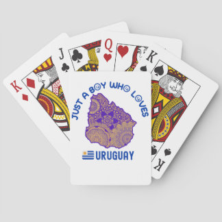 Uruguay Zuid-Amerikaans land Pokerkaarten