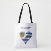 Uruguayaans hart tote bag (Voorkant)