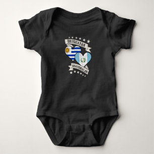 Uruguayaanse Guatemalteekse hartvlaggen Uruguay Gu Romper