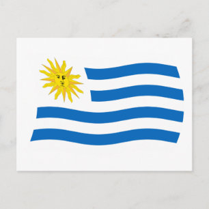 Uruguayaanse Vlag Ansichtkaart Briefkaart