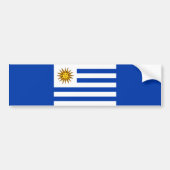 Uruguayaanse vlag bumpersticker (Voorkant)