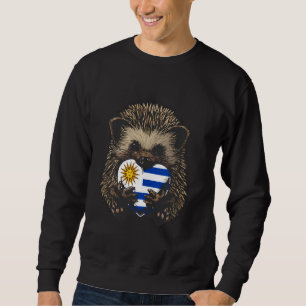 Uruguayaanse Vlag Egel Uruguayaanse Wortels Hart U Trui