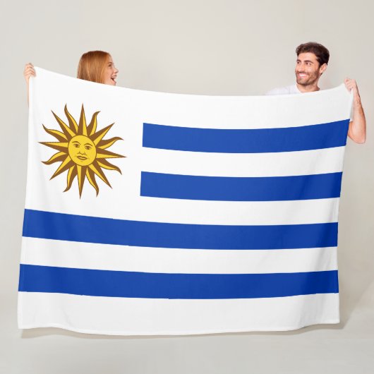 Uruguayaanse vlag fleece deken (In situ)