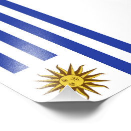 Uruguayaanse vlag foto afdruk