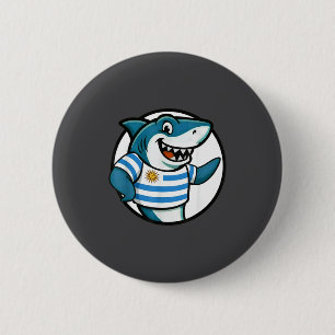 Uruguayaanse Vlag Haai Grappige Uruguayaan Ronde Button 5,7 Cm