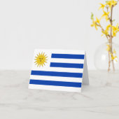 Uruguayaanse vlag kaart (Gele Bloem)