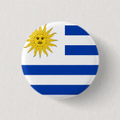 Uruguayaanse vlag ronde button 3,2 cm (Voorkant)