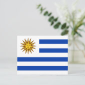 Uruguayaanse vlag, vlag van Uruguay Briefkaart (Staand voorkant)