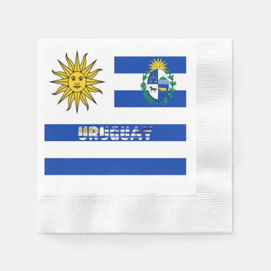 Uruguayaanse wapenschild servet (Voorkant)