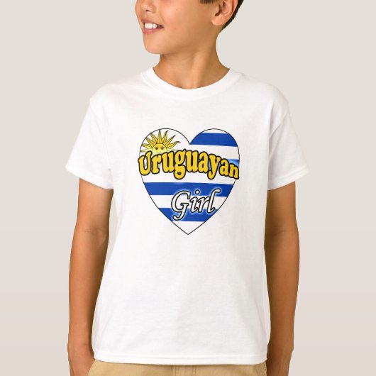 Uruguayan Girl T-shirt (Voorkant)