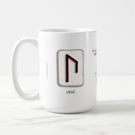Uruz RuneStone 15 oz. Mok (Links)