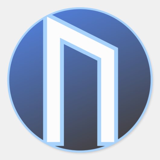 Uruz Ur Rune Ronde Sticker (Voorkant)