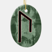 Uruz Viking Rune Ornament - Wisdom! (Achterkant)