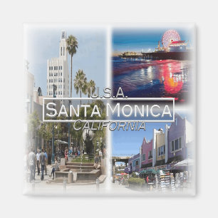 US0140 Amerika, Verenigde Staten, Santa Monica Fri Magneet