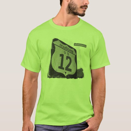 US-12 Dearborn Mannen T-Shirt (Voorkant)