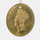 "US 1854, Ornament met drie dollar" (Links)